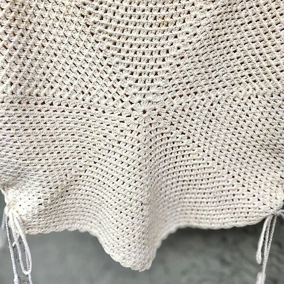 Vintage Hippy Crochet Top Beach Hippie Boho 1981 - Picture 4 of 5